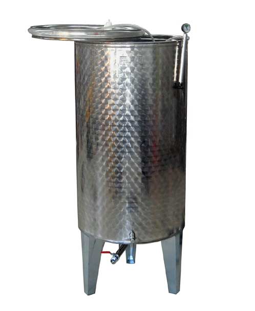 Rservoir en acier inxydable de 500 litres fonde conique